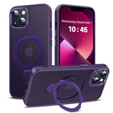 LeYi for iPhone-13 Case: with Magnetic Ring Stand for MagSafe