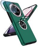 LeYi for Honor Magic7 Lite-5G Case with Lens Protector, Shockproof Heavy Duty Protective Slim Fit Honor Magic7 Lite 5G Cell Phone Case Cover with Rotatable Ring Holder Magnetic Kickstand for Women