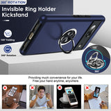 LeYi for Google Pixel 7 Case with Glass Screen Protector, Shockproof Heavy Duty Protective Slim Fit Google Pixel 7 Cell Phone Case Cover with Rotatable Ring Holder Magnetic Kickstand for Women