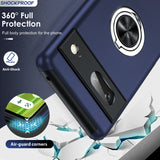LeYi for Google Pixel 7 Case with Glass Screen Protector, Shockproof Heavy Duty Protective Slim Fit Google Pixel 7 Cell Phone Case Cover with Rotatable Ring Holder Magnetic Kickstand for Women