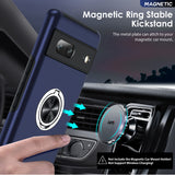 LeYi for Google Pixel 7 Case with Glass Screen Protector, Shockproof Heavy Duty Protective Slim Fit Google Pixel 7 Cell Phone Case Cover with Rotatable Ring Holder Magnetic Kickstand for Women