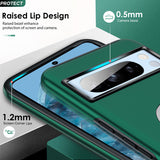 LeYi for Google Pixel 8 Pro Case with Glass Screen Protector and Lens Protector, Shockproof Heavy Duty Protective Slim Fit Google Pixel 8 Pro Cell Phone Case Cover with Rotatable Ring Holder Magnetic Kickstand for Women