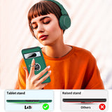 LeYi for Google Pixel 8 Pro Case with Glass Screen Protector and Lens Protector, Shockproof Heavy Duty Protective Slim Fit Google Pixel 8 Pro Cell Phone Case Cover with Rotatable Ring Holder Magnetic Kickstand for Women