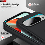 LeYi for Google Pixel 9 Pro XL Case with Glass Screen Protector and Lens Protector, Shockproof Heavy Duty Protective Slim Fit Google Pixel 9 Pro XL Cell Phone Case Cover with Rotatable Ring Holder Magnetic Kickstand for Women