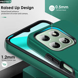 LeYi for Honor X6b 4G Case with Glass Screen Protector, Shockproof Heavy Duty Protective Slim Fit Honor X6b 4G Cell Phone Case Cover with Rotatable Ring Holder Magnetic Kickstand for Women