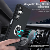 LeYi for Samsung Galaxy A16 5G Case with Glass Screen Protector and Lens Protector, Shockproof Heavy Duty Protective Slim Fit Samsung Galaxy A16 5G Cell Phone Case Cover with Rotatable Ring Holder Magnetic Kickstand for Women