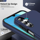 LeYi for Samsung Galaxy A16 5G Case with Glass Screen Protector and Lens Protector, Shockproof Heavy Duty Protective Slim Fit Samsung Galaxy A16 5G Cell Phone Case Cover with Rotatable Ring Holder Magnetic Kickstand for Women
