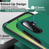 LeYi for Samsung Galaxy A57 5G Case with Glass Screen Protector and Lens Protector, Shockproof Heavy Duty Protective Slim Fit Samsung Galaxy A57 5G Cell Phone Case Cover with Rotatable Ring Holder Magnetic Kickstand for Women