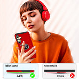 LeYi for Samsung Galaxy S24 FE Case with Glass Screen Protector, Shockproof Heavy Duty Protective Slim Fit Samsung Galaxy S24 FE Cell Phone Case Cover with Rotatable Ring Holder Magnetic Kickstand for Women