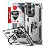 LeYi for Motorola Moto G Stylus 5G 2024 Case, Motorola G Stylus 5G 2024 Phone Case with Glass Screen Protector Replacement, Military-Grade Shockproof Magnetic Ring Stand Cell Android Case Cover