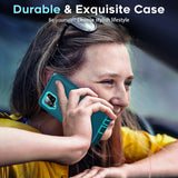 LeYi for Samsung-Galaxy-A42-5G Case with Screen Protector X1, SAM A42 5G Case 3 in 1 Rugged Shockproof Android Cover Funda A42 5G