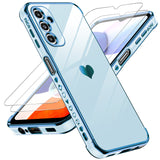LeYi for Samsung Galaxy A14 5G Case: with Tempered Glass Screen Protector [2 Pcs]+ Full Camera Lens Protection