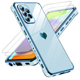LeYi for Samsung Galaxy A52 5G Case: with Tempered Glass Screen Protector [2 Pcs]+ Full Camera Lens Protection