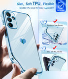 LeYi for Samsung Galaxy A15 5G Case: with Tempered Glass Screen Protector [2 Pcs]+ Full Camera Lens Protection
