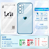 LeYi for Samsung Galaxy A35 5G Case: with Tempered Glass Screen Protector [2 Pcs]+ Full Camera Lens Protection