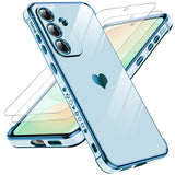 LeYi for Samsung Galaxy S25 FE 5G Case: with Tempered Glass Screen Protector [2 Pcs]+ Full Camera Lens Protection