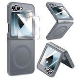 LeYi for Samsung-Galaxy-Z-Flip-6-Case: Galaxy Z Flip 6 Case [Compatible with MagSafe] with Fast Magnetic Integrated Structure Funda para Z Flip 6