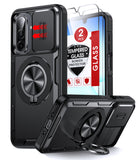 LeYi for Samsung Galaxy A17/A16/A26-5G Phone Case: Samsung A17 5G Case with Screen Protector X 2, Slide Camera Cover with Magnetic Stand, Heavy Duty Shockproof para A 17 Case for Women Girl