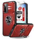 LeYi for Samsung Galaxy A17/A16/A26-5G Phone Case: Samsung A17 5G Case with Screen Protector X 2, Slide Camera Cover with Magnetic Stand, Heavy Duty Shockproof para A 17 Case for Women Girl