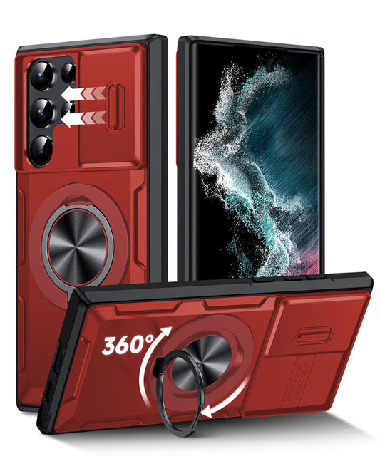 LeYi for Samsung Galaxy S22-Ultra Phone Case: Samsung S22 Ultra Case, Slide Camera Cover with Magnetic Stand, Heavy Duty Shockproof para S22 Ultra Case for Women Girl