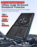 LeYi for Samsung Galaxy S22-Ultra Phone Case: Samsung S22 Ultra Case, Slide Camera Cover with Magnetic Stand, Heavy Duty Shockproof para S22 Ultra Case for Women Girl