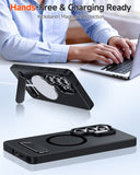 LeYi for Samsung Galaxy-S26-Ultra Case Stand: for Magsafe with Kickstand Women Rugged Protective Slim Fit Military Grade Protection Black