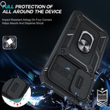 LeYi Samsung A15 5G Phone Case: A15 5G Screen Protector, Magnetic Rotatable Kickstand, Heavy Duty Shockproof