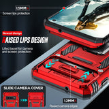 LeYi for Samsung Galaxy S10 Phone Case, with Camera Lens Cover Slider, Ring Stand Holder Military Grade Protective Shockproof Armour Cover for Samsung S10