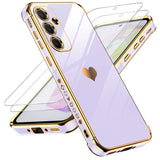 LeYi for Samsung Galaxy A35 5G Case: with Tempered Glass Screen Protector [2 Pcs]+ Full Camera Lens Protection