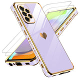 LeYi for Samsung Galaxy A52 5G Case: with Tempered Glass Screen Protector [2 Pcs]+ Full Camera Lens Protection