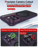 LeYi for Moto Edge 2026 Case: Compatible with Mag-Safe, Military-Grade Matte Translucent Soft-Touch Skin Funda para moto edge 2026