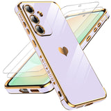 LeYi for Samsung Galaxy S25 FE 5G Case: with Tempered Glass Screen Protector [2 Pcs]+ Full Camera Lens Protection