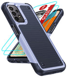 LeYi for Sansung Galaxy A13 5G Phone Case, Phone Case Glalxy A13 5G with Screen Protector for Women, Dual Layer Protective Hard PC Back & Soft Bumper Resilient Shock Absorb Cover