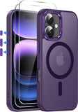 LeYi for iPhone 16 Plus Cases with Screen Protector X2:[ MagSafe Compatible] Magnetic Military Grade Protective Slim Phone Case for iPhone 16 Plus