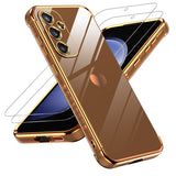LeYi for Samsung Galaxy S23 FE 5G Case: with Tempered Glass Screen Protector [2 Pcs]+ Full Camera Lens Protection