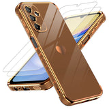 LeYi for Samsung Galaxy A15 5G Case: with Tempered Glass Screen Protector [2 Pcs]+ Full Camera Lens Protection