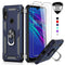 LeYi Huawei Y6 2019 Case/Honor 8A with Ring Holder, Full Body Protective Silicone TPU Shockproof Tough Armour Phone Cover and 2 Tempered Glass Screen