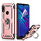 LeYi Huawei Y6 2019 Case/Honor 8A with Ring Holder, Full Body Protective Silicone TPU Shockproof Tough Armour Phone Cover and 2 Tempered Glass Screen