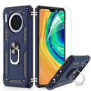 LeYi for Huawei Mate 30 Case with Magnetic Ring Holder, Full Body Protective [Military Grade] Silicone TPU Personalised Shockproof Armour Phone Cover
