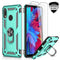 LeYi Xiaomi Redmi Note 7 Case with Ring Holder Kickstand, Full Body Protective Silicone TPU Gel Shockproof Tough Armour Cover with Screen Protector