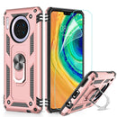 LeYi for Huawei Mate 30 Case with Magnetic Ring Holder, Full Body Protective [Military Grade] Silicone TPU Personalised Shockproof Armour Phone Cover