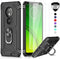 Moto G7 Play Case (Not Fit Moto G7) with Tempered Glass Screen Protector [2 Pack], LeYi Military Grade Defender Phone Case with Magnetic Car Mount