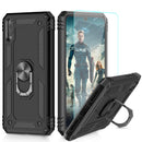 LeYi Case for Huawei Y7 2019 with Ring Holder Kickstand, Full Body Protective Silicone TPU Gel Personalised Shockproof Tough Armour Phone Cover