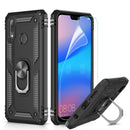 LeYi Huawei P20 Lite Case with Ring Holder Kickstand,Full Body Protective Silicone TPU Gel Personalised Shockproof Tough Armour Phone Cover