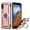 LeYi Xiaomi Redmi 7A Case and Screen Protector, Rotating Ring Holder [Military Grade] Protective Silicone TPU Personalised Shockproof Hard Armour