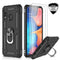 LeYi for Samsung Galaxy M20 Case with Tempered Glass Screen Protector(2 Pack),Magnetic Ring Holder [Military Grade] Protective Silicone Shockproof