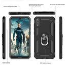 LeYi Case for Huawei Y7 2019 with Ring Holder Kickstand, Full Body Protective Silicone TPU Gel Personalised Shockproof Tough Armour Phone Cover