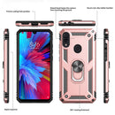 LeYi Xiaomi Redmi Note 7 Case with Ring Holder Kickstand, Full Body Protective Silicone TPU Gel Shockproof Tough Armour Cover with Screen Protector