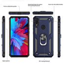 LeYi Xiaomi Redmi Note 7 Case with Ring Holder Kickstand, Full Body Protective Silicone TPU Gel Shockproof Tough Armour Cover with Screen Protector