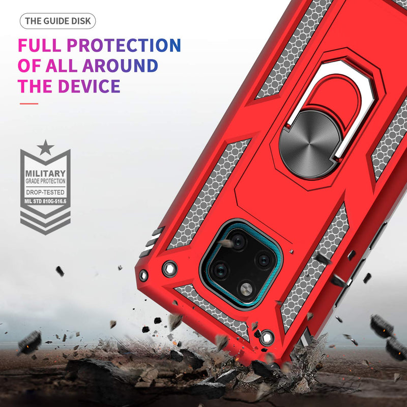 LeYi for Huawei Mate 20 Pro Case with Magnetic Ring Holder, Full Body Protective [Military Grade] Silicone Personalised Shockproof Armour Phone Cover